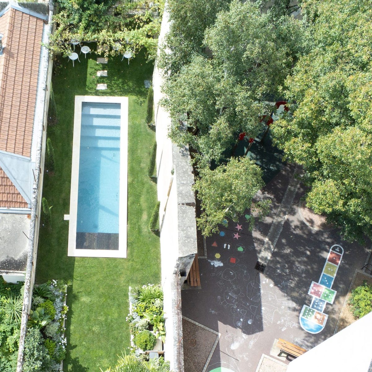 Couloir de nage de ville esprit bassin